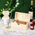 Wooden Wedding Guest Book Wishes Box - view 1