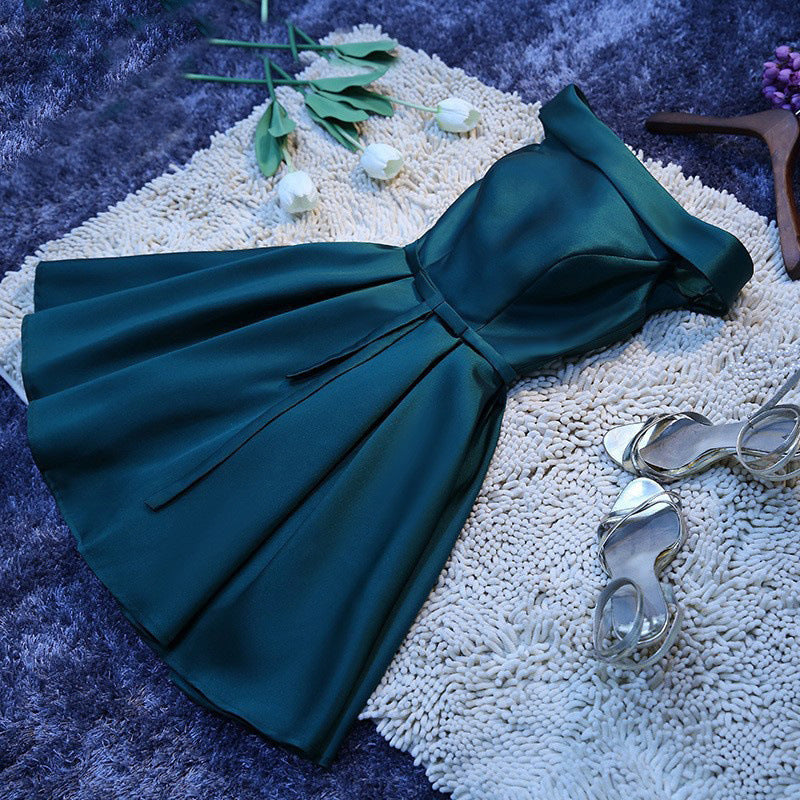 Short Sleeve Ball Gown Bridesmaid Dress - view 8