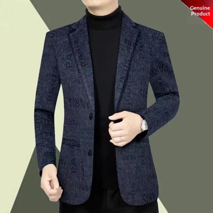 Wool Men's Lapel Jacket - view 2