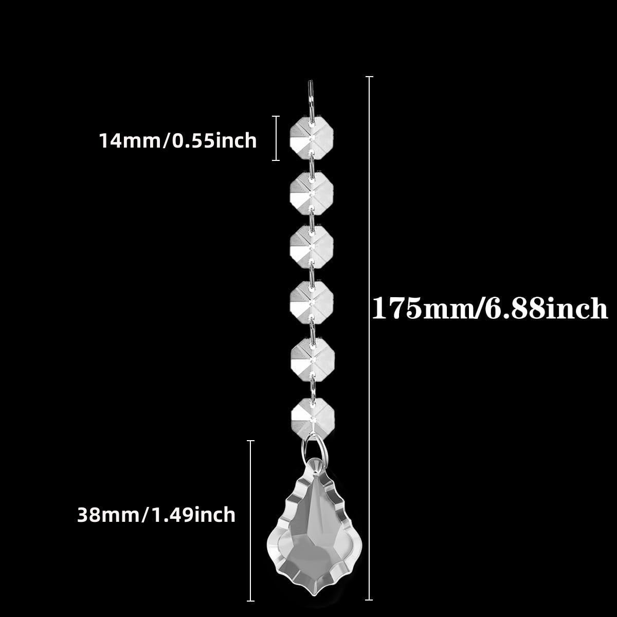 Hanging Crystal Snowflake Decoration - view 2