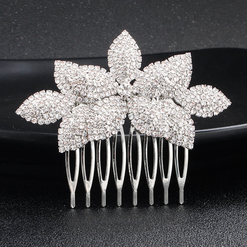 Bridal Rhinestone Hair Comb Headpiece - view 1