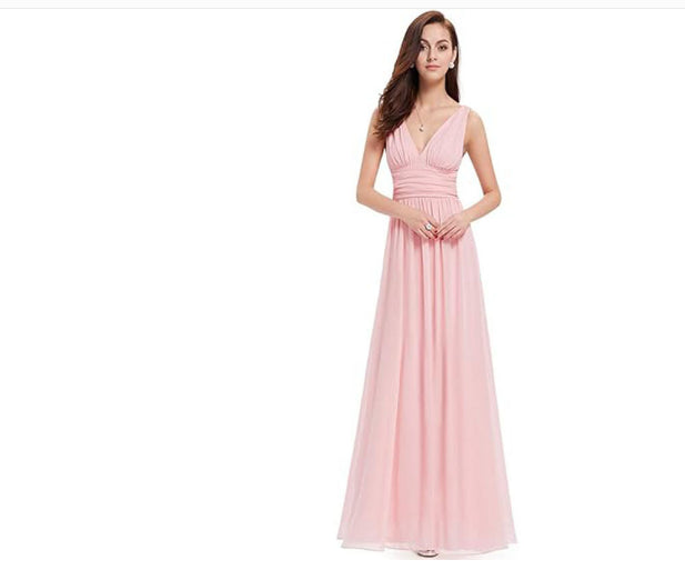 V-Neck Bridesmaid Dress - view 8