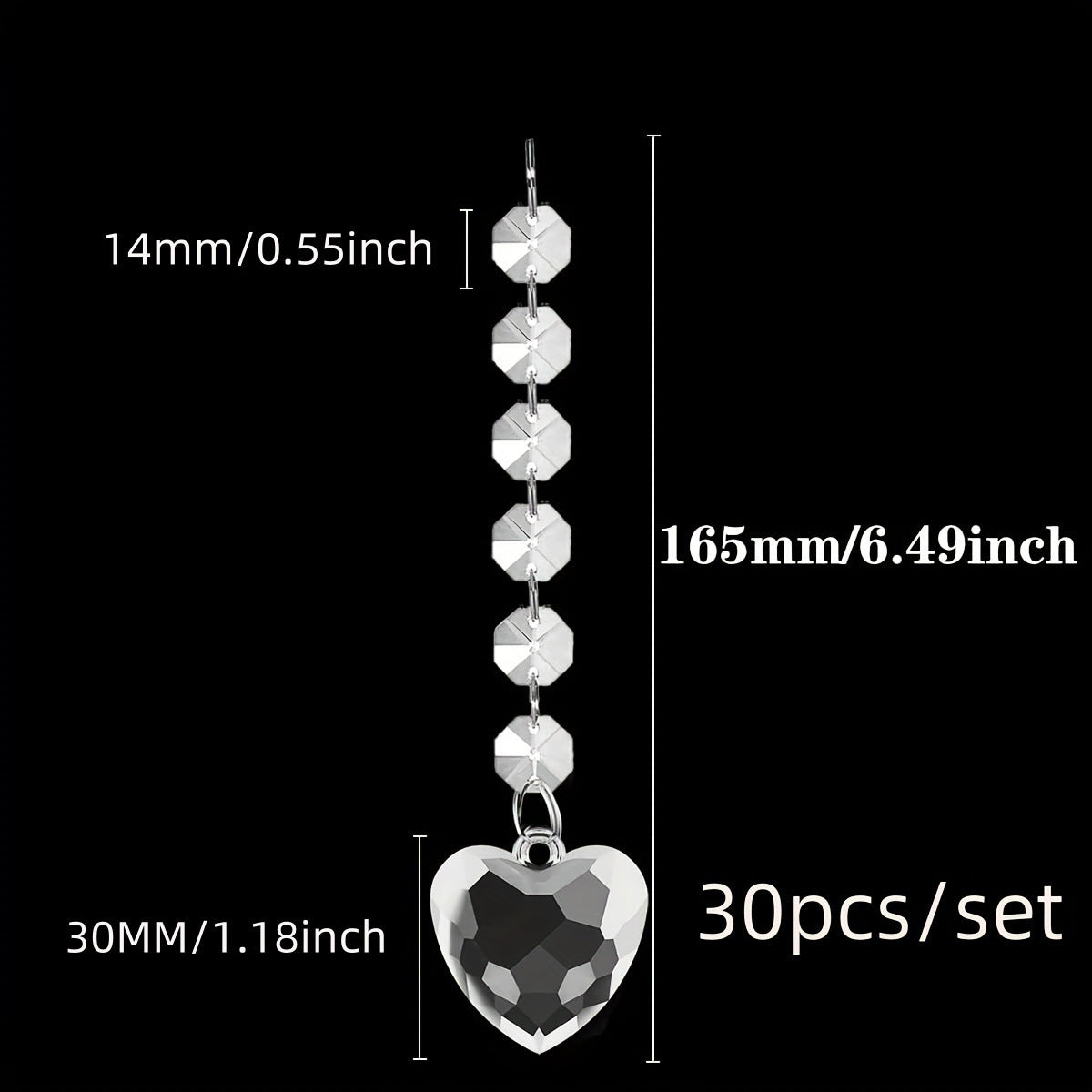 Hanging Crystal Snowflake Decoration - view 9