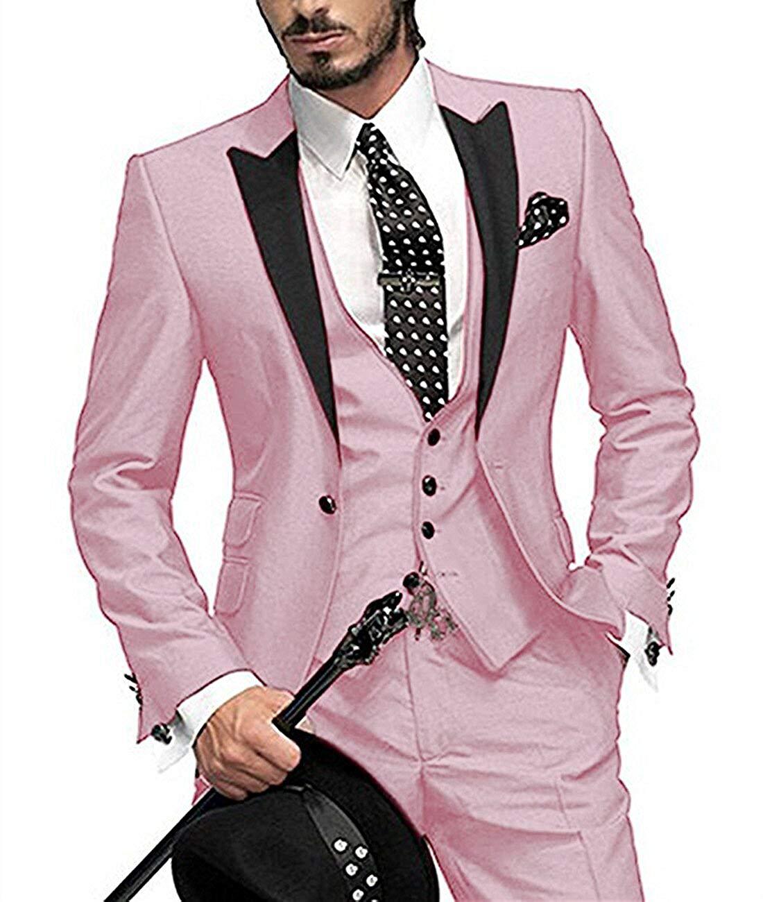 Men's Three-Piece Wedding Suit - view 1