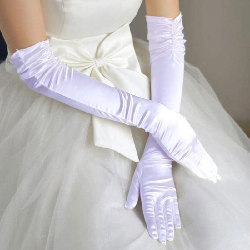 Satin Long Gloves - view 3