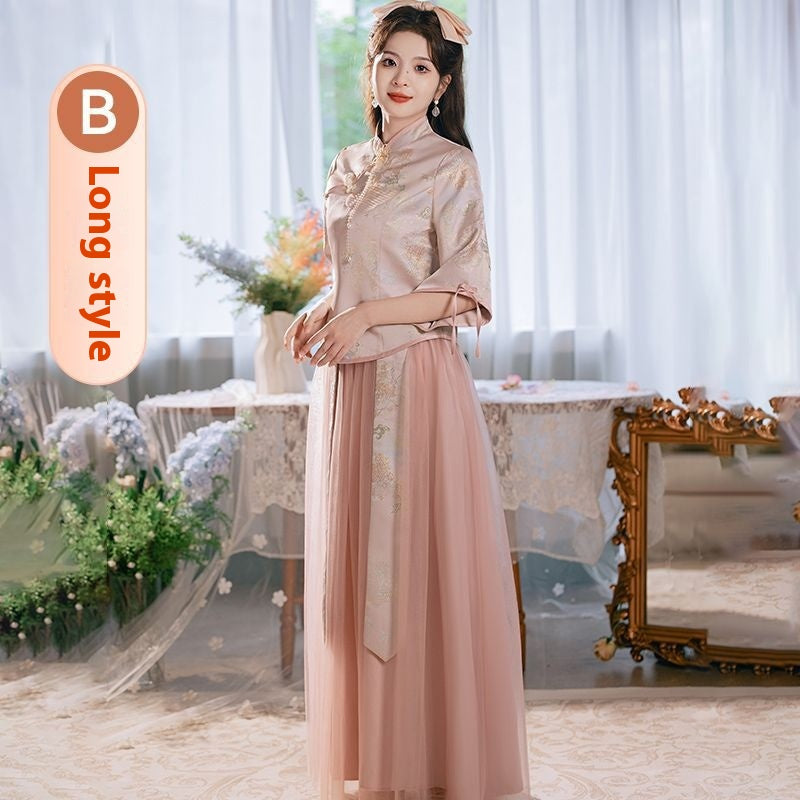 Long Sleeve Bridesmaid Dress - view 2