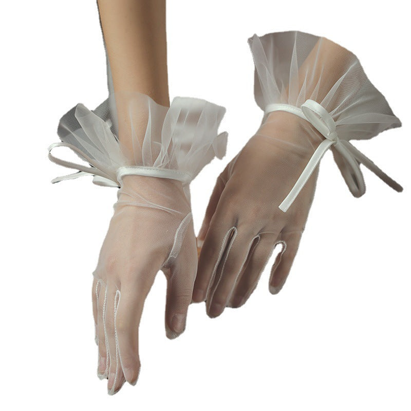 Lace Mesh Bridal Gloves
