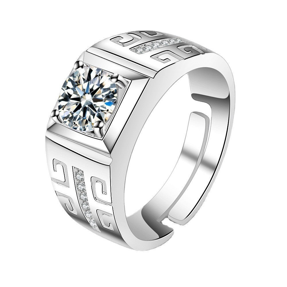Crystal Wedding Ring - view 3