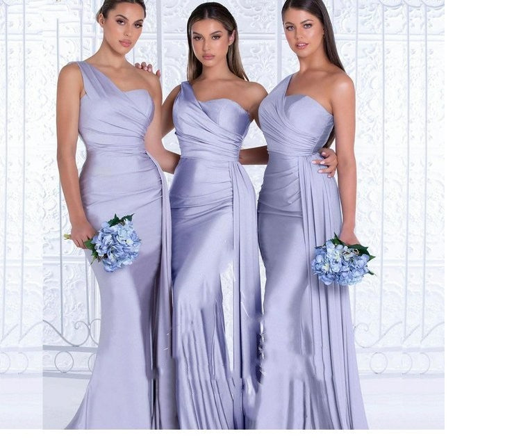 One-Shoulder Mermaid Gown - view 8