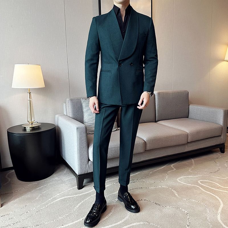 Men's Double-breasted Casual Suit - view 6