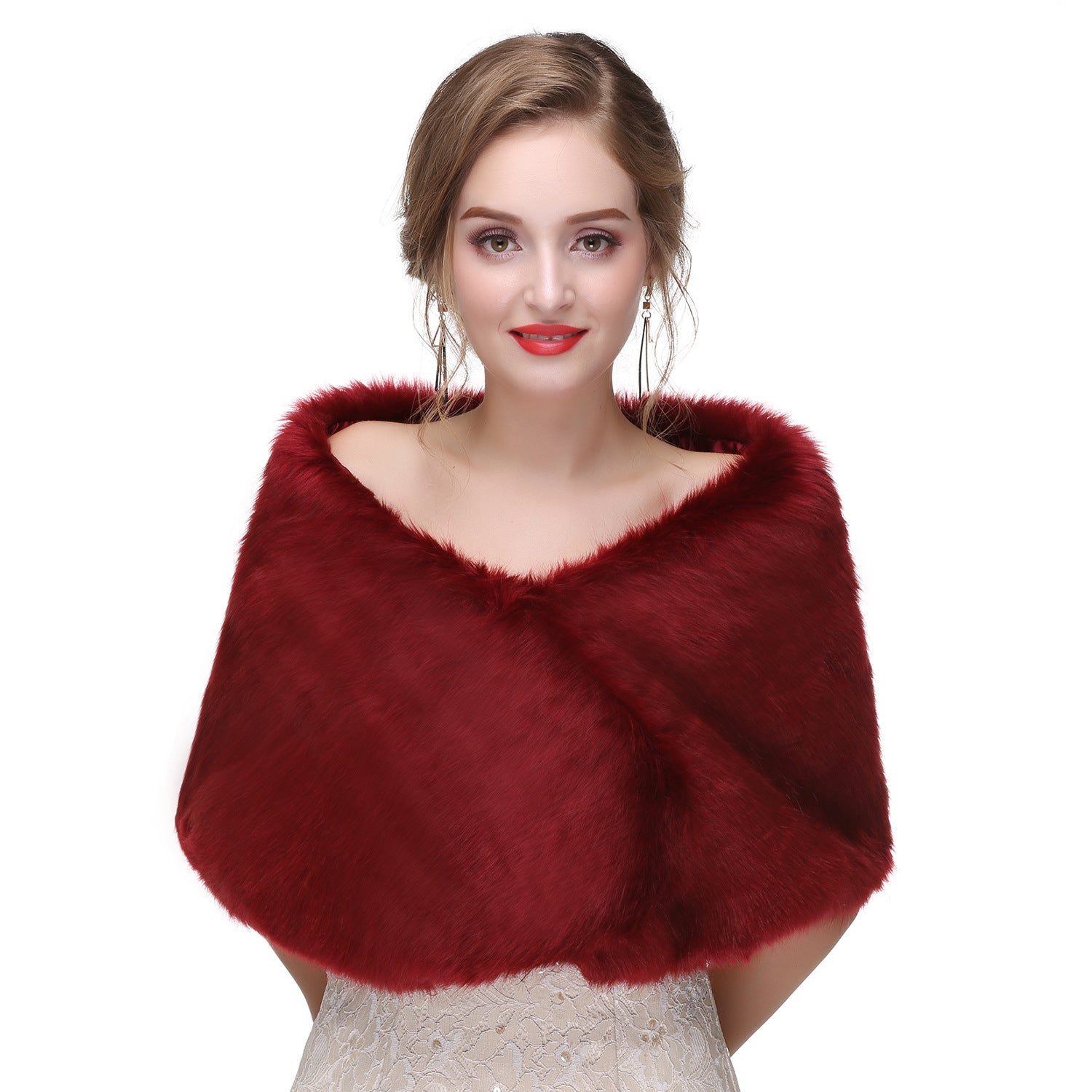 Wedding Fur Shawl Wrap - view 4