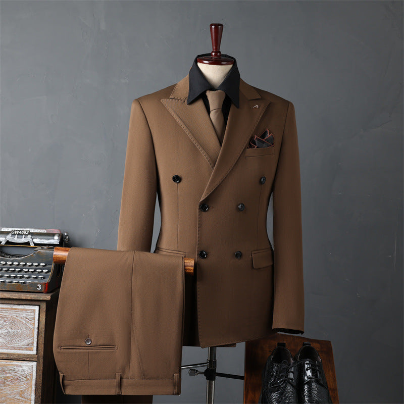 Men's Double-Breasted Suit Set - view 2