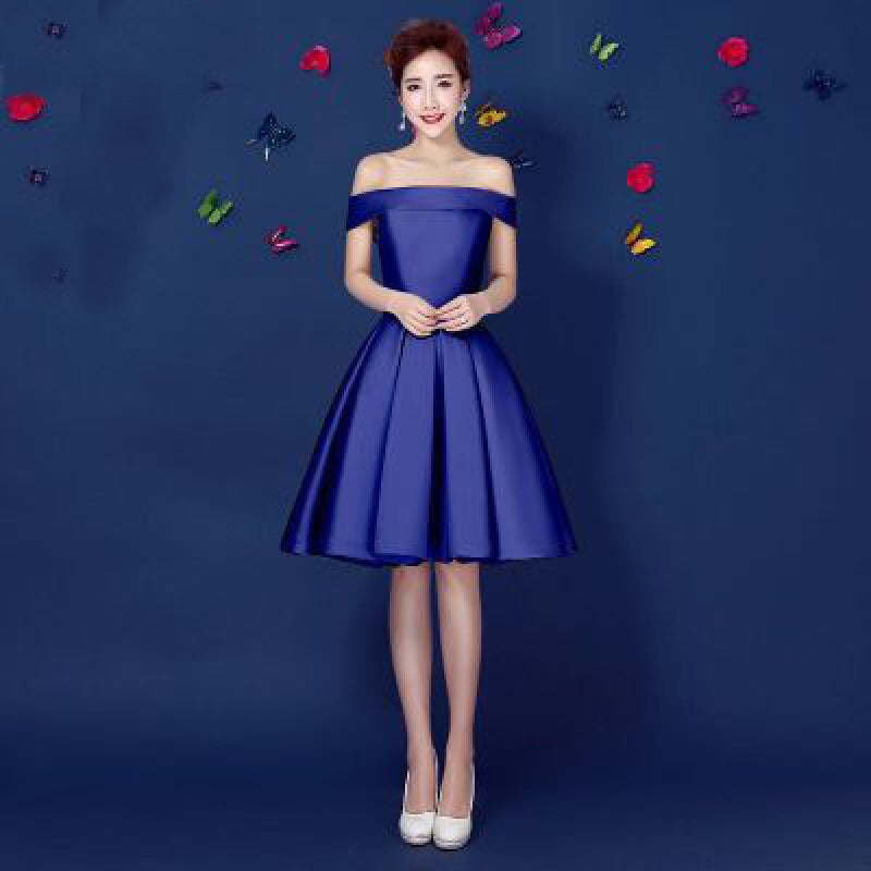Short Sleeve Ball Gown Bridesmaid Dress - view 10