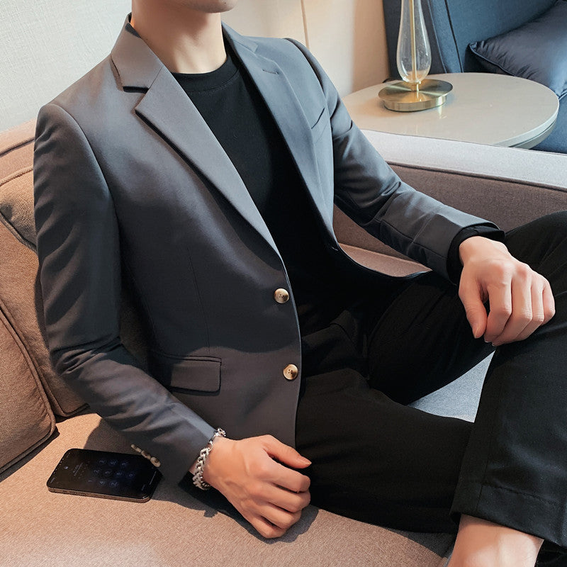 Men's Single-Breasted Two-Button Suit - view 3