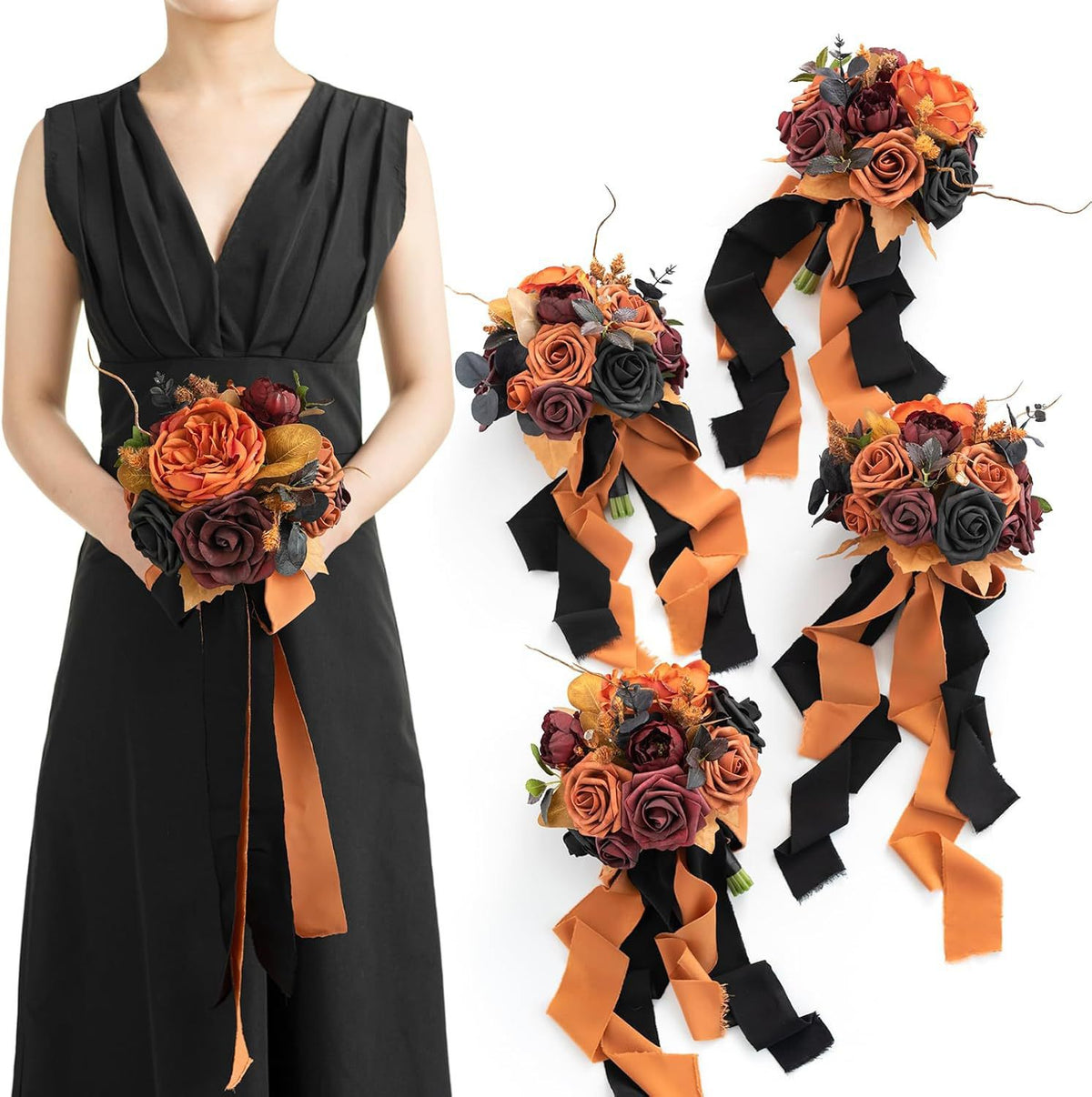 Peony Rose Artificial Wedding Bouquet - view 2