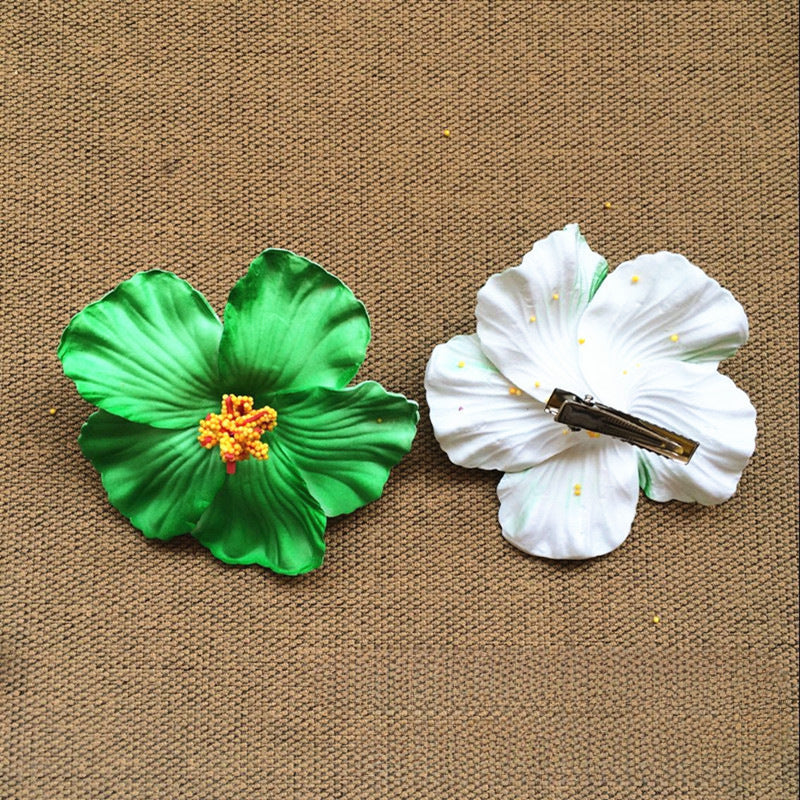 Hibiscus Flower Bridal Hairpin - view 3