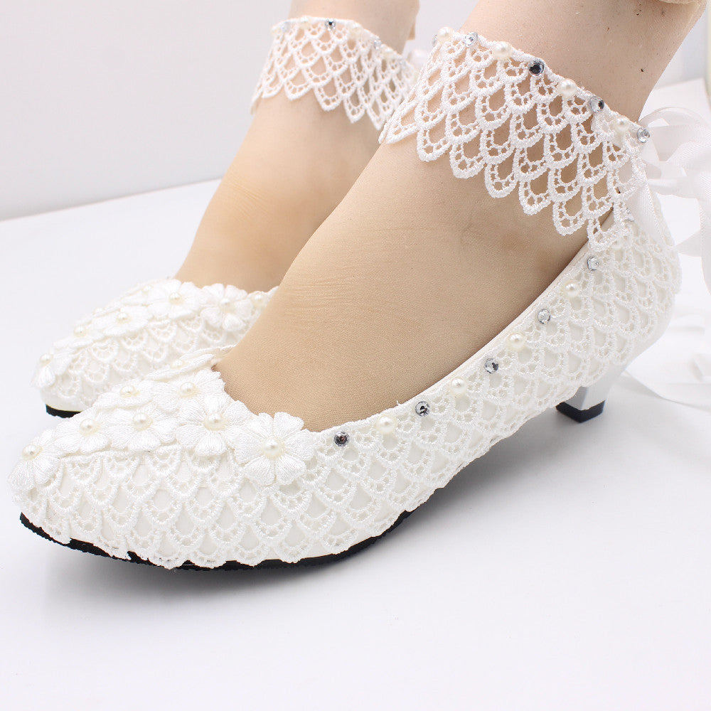 Lace Wedding Heels - view 2