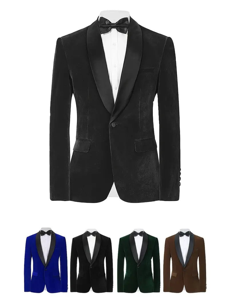 Men's Velvet Wedding Blazer - view 5
