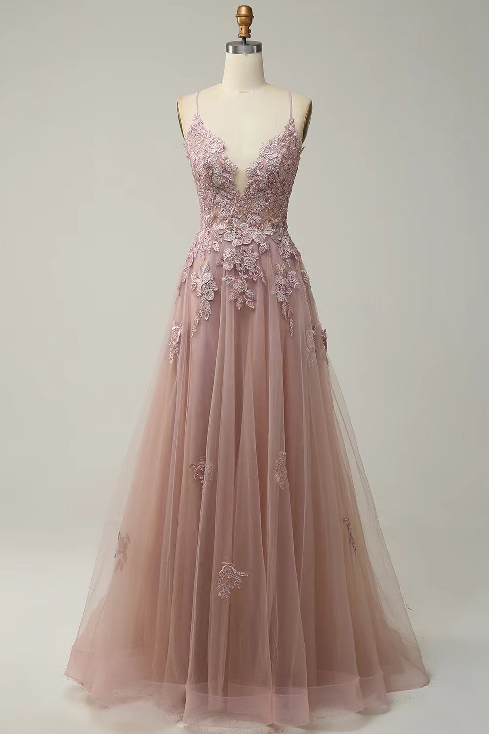Lace Ball Gown Evening Dress - view 2