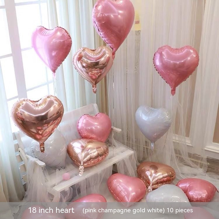Heart Aluminum Wedding Balloons - view 3