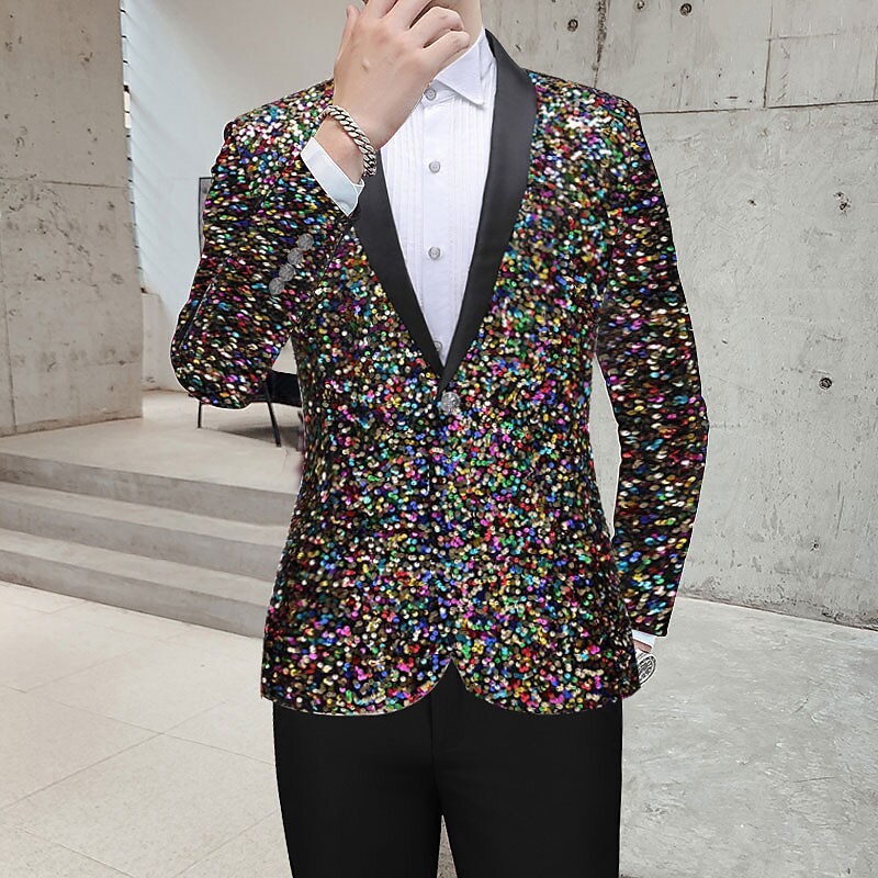 Men's Sequin Suit Jacket - view 7