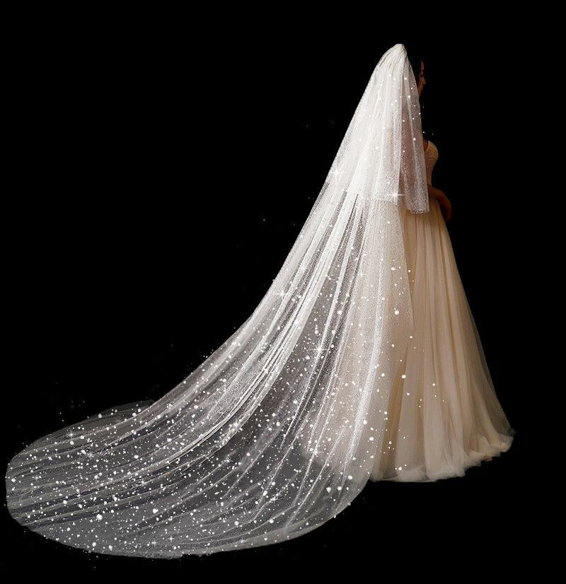 Bridal Wedding Dress Long Tail Luxury Veil - view 2