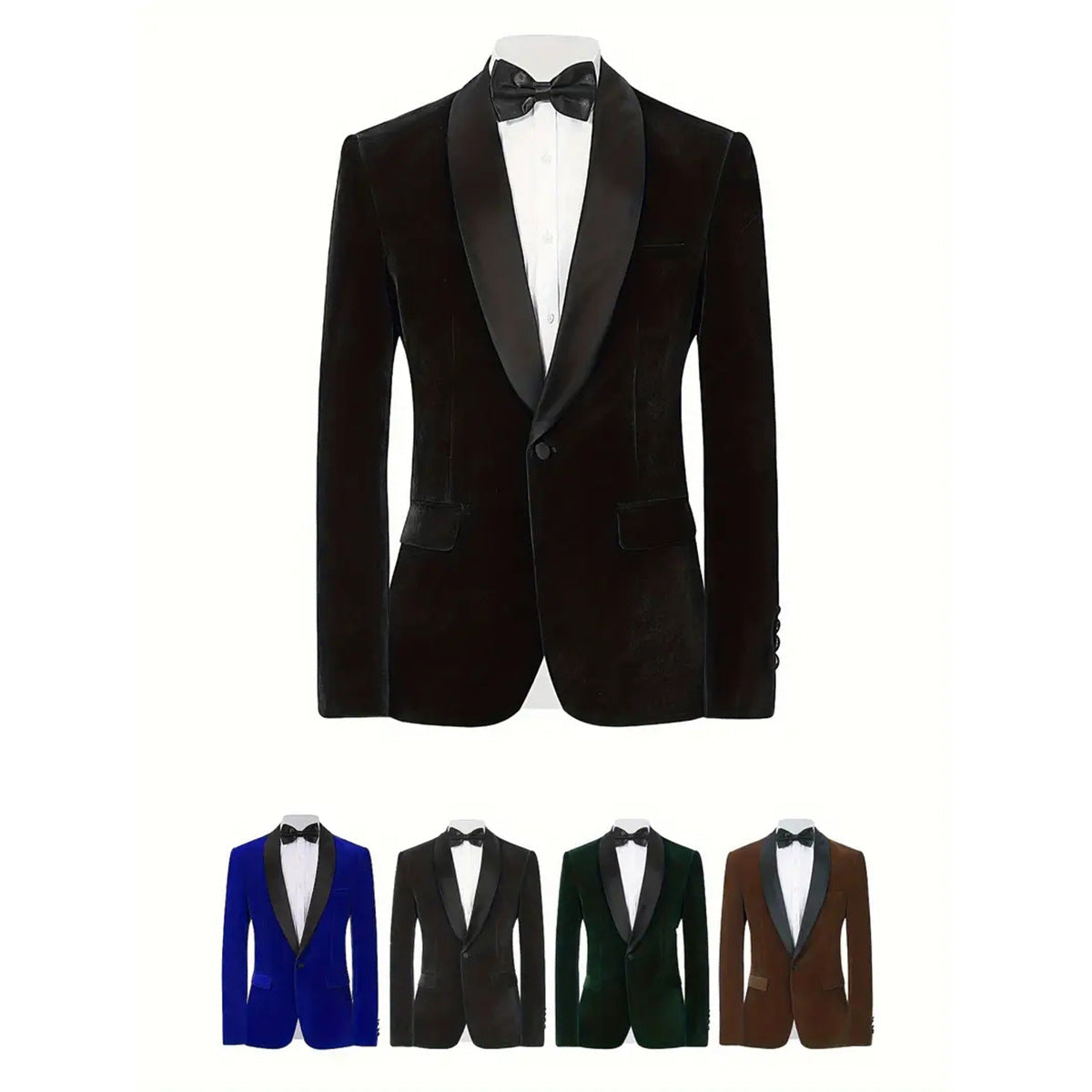 Men's Velvet Wedding Blazer - view 4