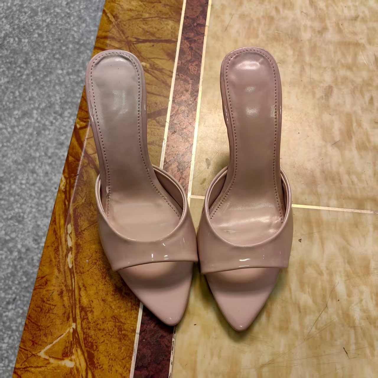 Patent Leather Pump Sandals - view 2
