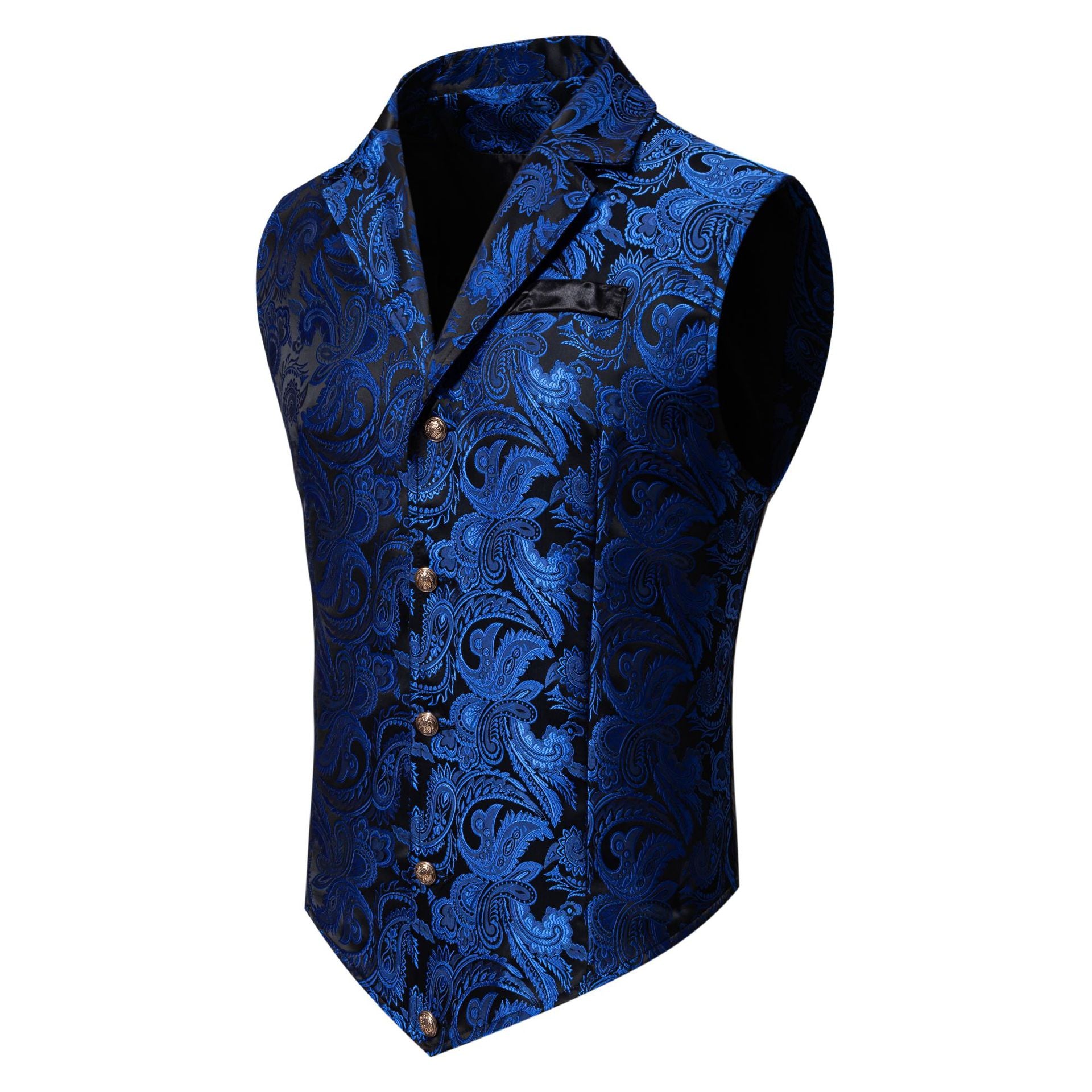 Men's Jacquard Single-breasted Suit Vest - view 8