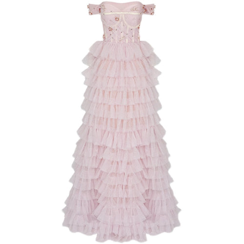 Blush Tiered Gown