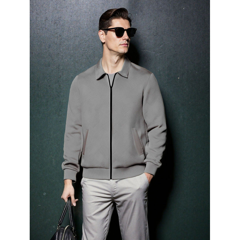 Men's Knitted Zip-up Jacket - view 5