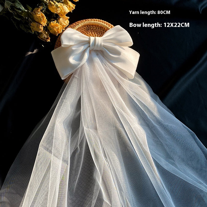 Bow Wedding Veil - view 3