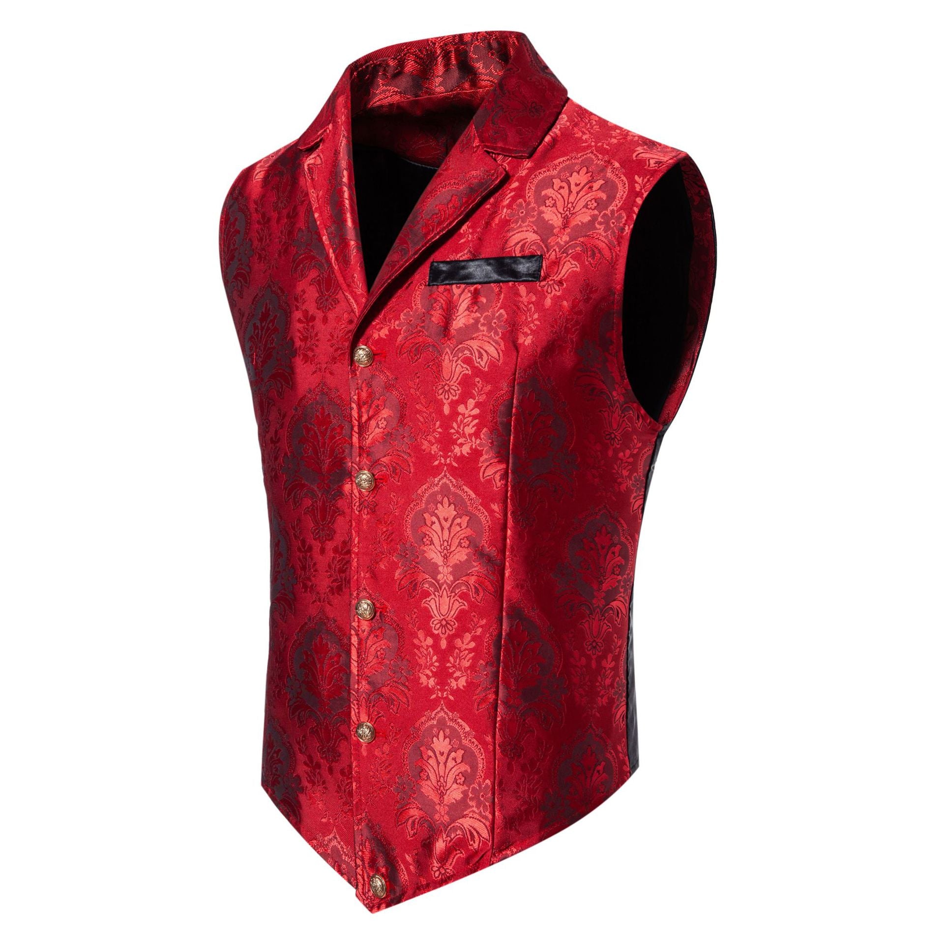 Men's Jacquard Single-breasted Suit Vest - view 2