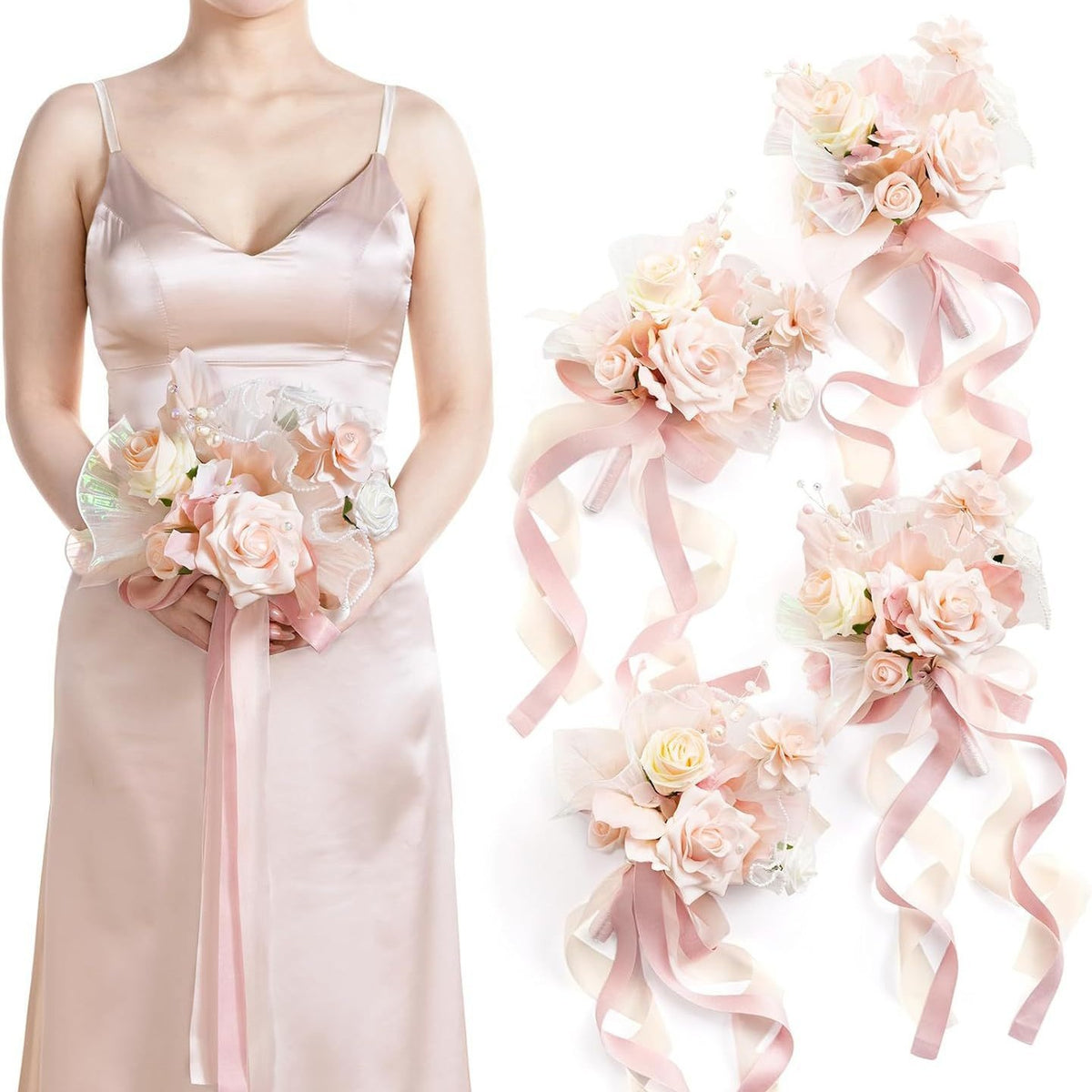 Peony Rose Artificial Wedding Bouquet - view 9