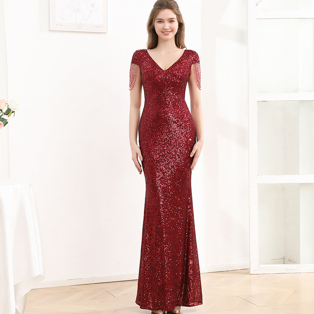 Sequin Gown - view 5