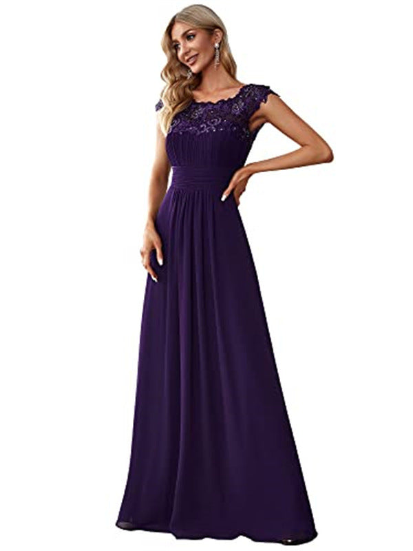 Long Sleeve Lace Bridesmaid Dress - view 7