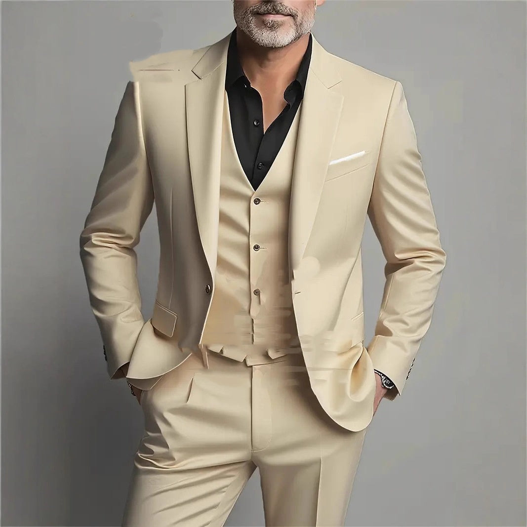 Men's Slim-Fit Three-Piece Suit - view 4