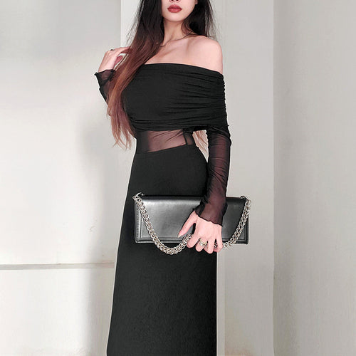 Black Off-Shoulder Dress