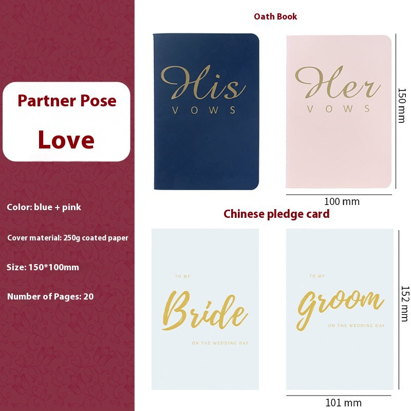 Wedding Vows Oath Card Set - view 2