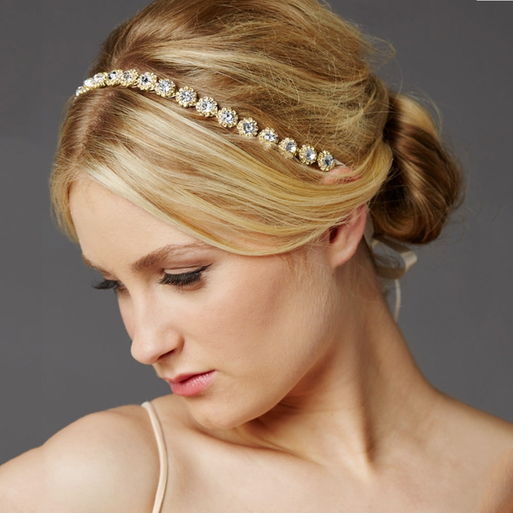 Bridal Rhinestone Sunflower Hair Band - view 3
