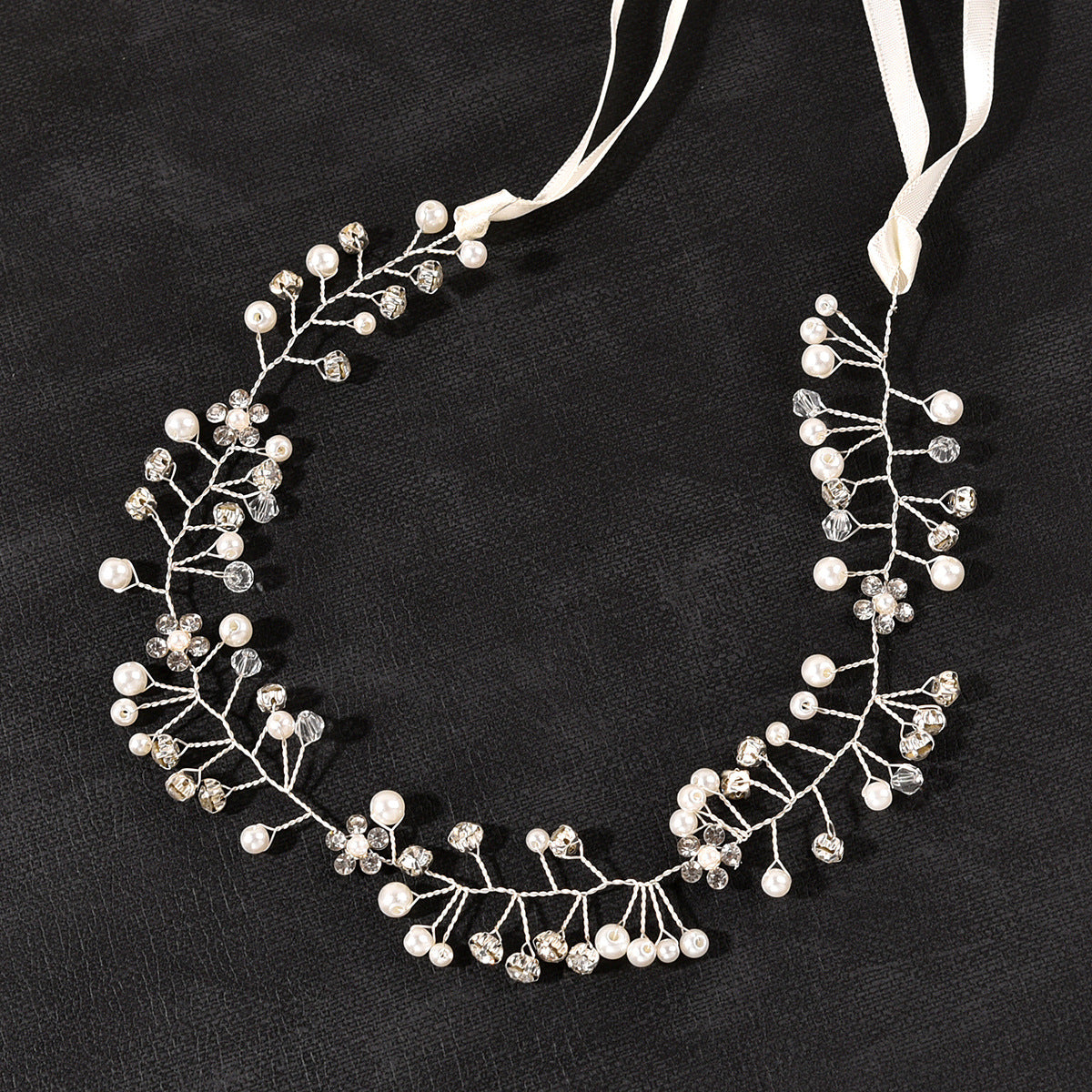 Pearl Bridal Hair Vine - view 2