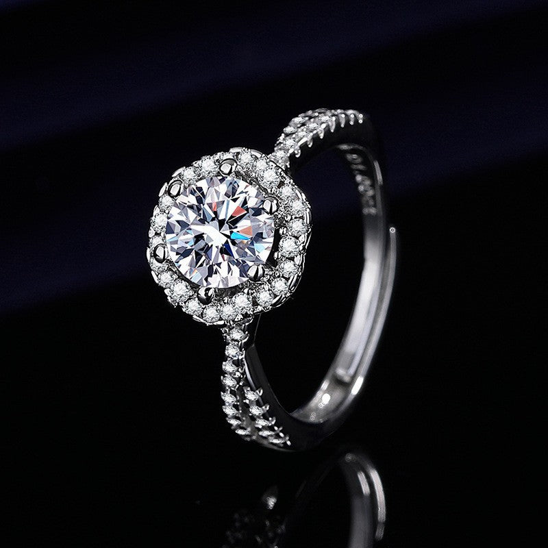 Crystal Wedding Ring - view 2