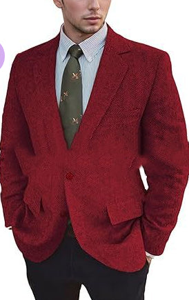 Men's Herringbone Suit Jacket - view 7