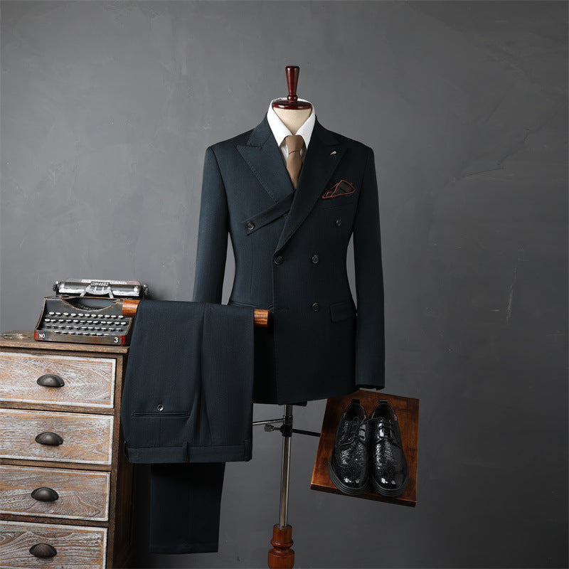 Men's Double-Breasted Suit Set - view 5