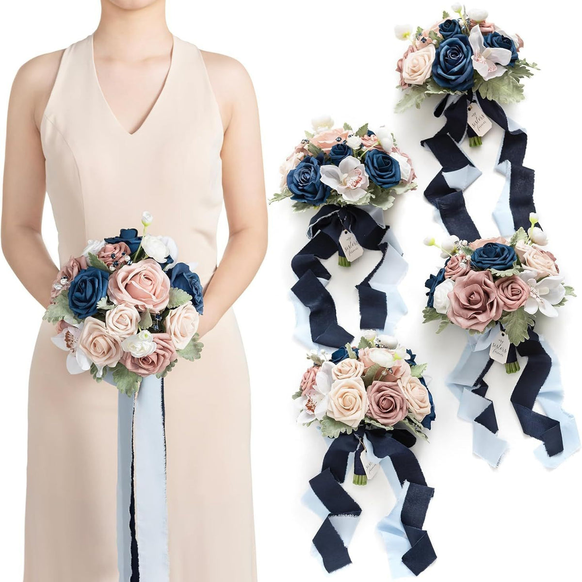 Peony Rose Artificial Wedding Bouquet - view 3