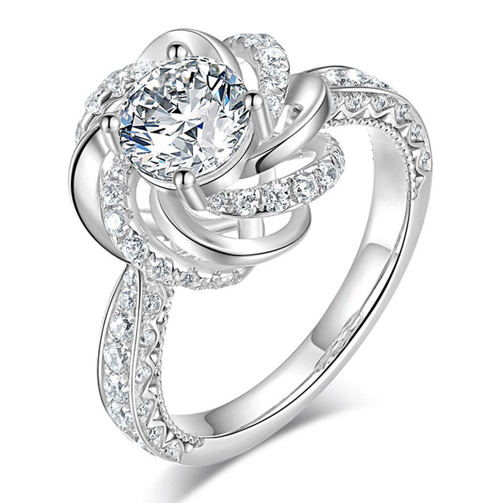 Crystal Wedding Ring - view 5