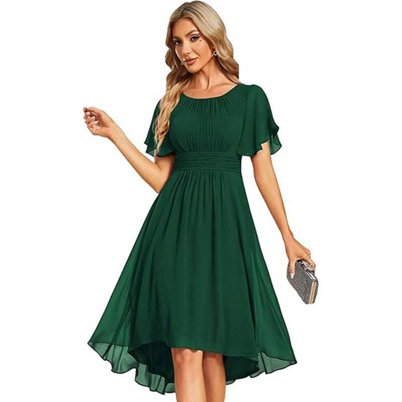 Short Sleeve Elegant Evening Dress - view 4