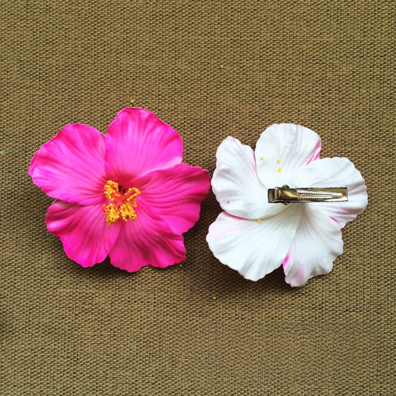 Hibiscus Flower Bridal Hairpin - view 9