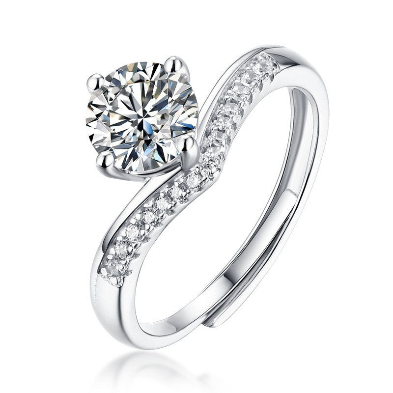 Crystal Wedding Ring - view 7