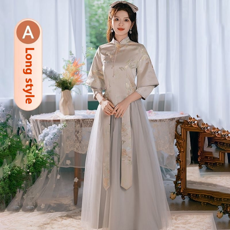 Long Sleeve Bridesmaid Dress - view 3